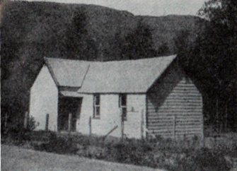 The old Frankton Church photographed around 1930 by Alexander Don